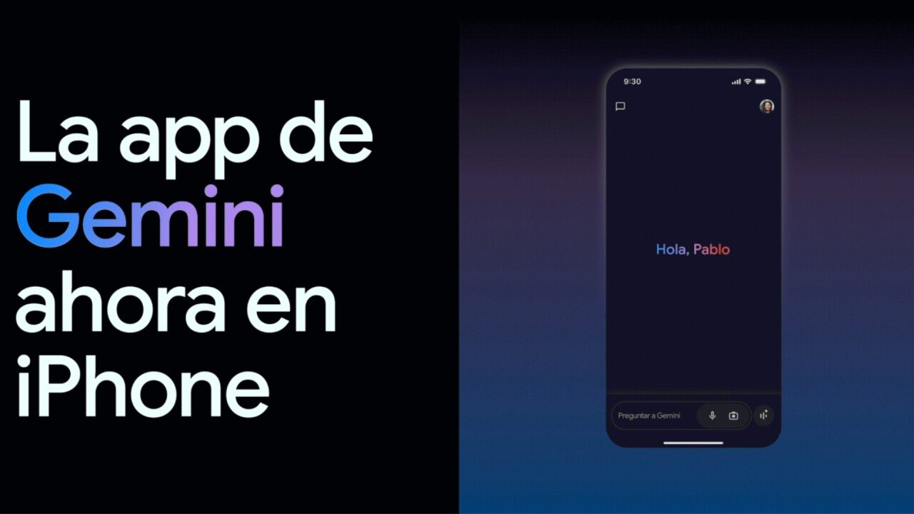 Gemini, la app de IA de Google, llega a iPhone