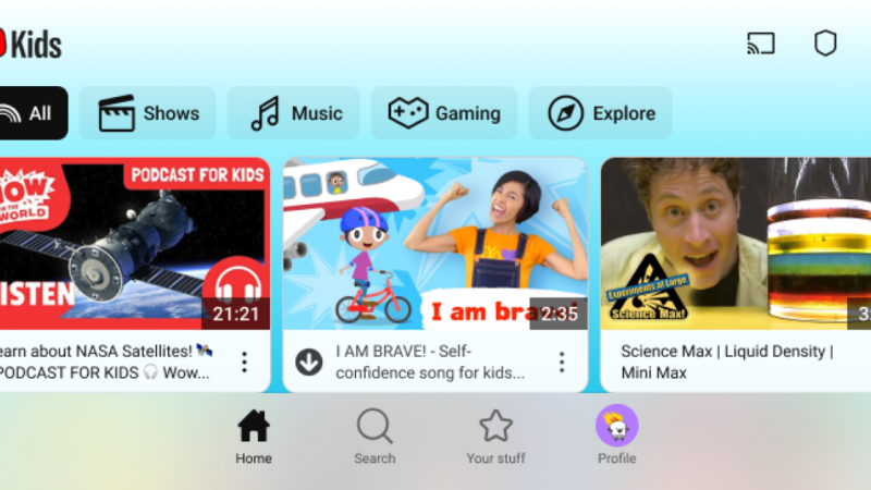 YouTube Kids se moderniza y lanza nueva apariencia