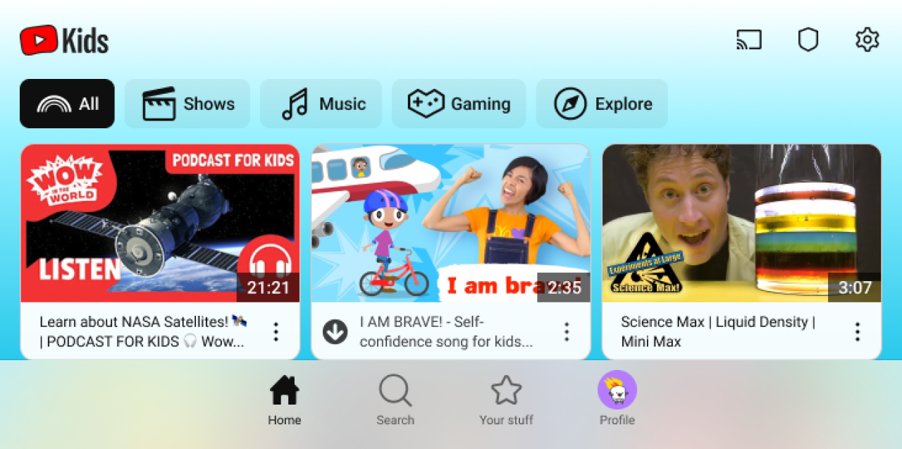 YouTube Kids se moderniza y lanza nueva apariencia